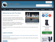 Tablet Screenshot of linktoislam.net